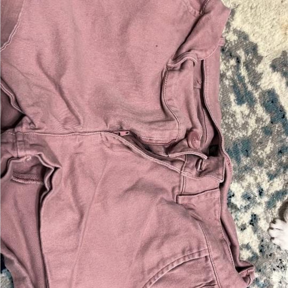 Iris Women's High Waist Shorts - Dusty Pink